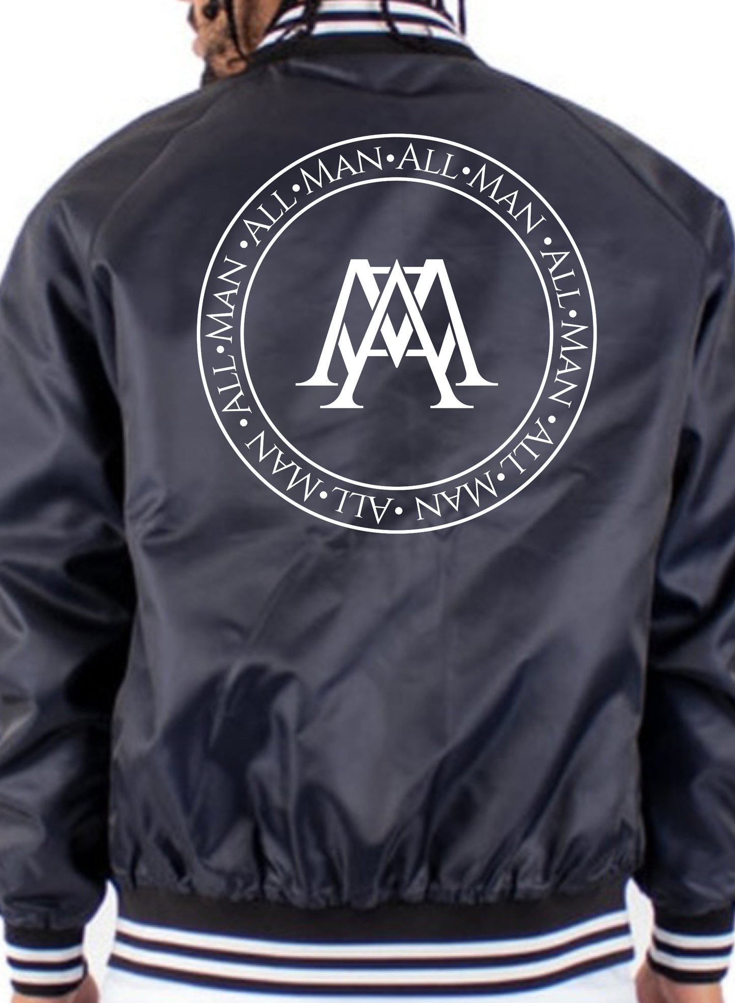 All Man Navy Bomber Jacket